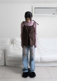 PINK WASHING WIDE DENIM PT