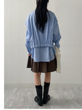 Pony Layered Overfit Long Shirt