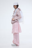 PRTN) Pintuck Flare Mid Length Skirt