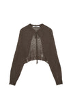 PRTN) Destroyed Bolero Cardigan