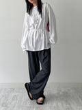 Back Slit Over Fit Long Sleeve T-shirt