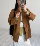 Cube Suede Single Half Jacket