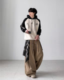 Checkered Layered Balloon Pants