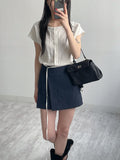Linen Wrap Skirt Pants