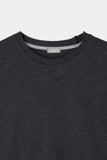 Slub crop layered tee