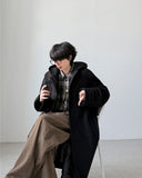 Evelyn Wool Hood Coat