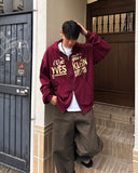 Rois Lettering Hooded Zip-Up