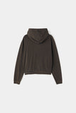 Pony pigment crop hood zip-up