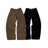 Vintage Curved Denim Pants