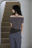 ST Rib Off Shoulder Tee