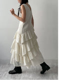 Bohemian Tiered Sleeveless Long One Piece