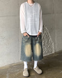 Summer see-through mesh knit