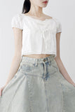Arora shirring ribbon t-shirt