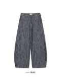 Oki Striped Wide Denim