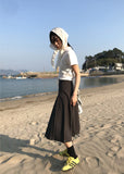 CLASSIC MID PLEATS SKIRT