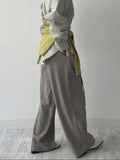 Davi Belted Wide Slacks
