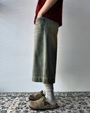 D-Ring Sand Washed Bermuda Denim