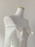 Selena Shirring Ribbon Top