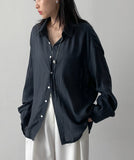 Mute Wrinkle Over Fit Shirt
