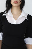 Timmy pleated collar one piece