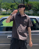 Two Pocket Work Half Shirt