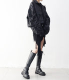 Oban Shirring Pocket String Overfit Windbreaker