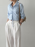 Yvon Nylon Strap Wide Slacks