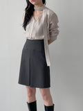 Kino Pleated Midi A-line Skirt