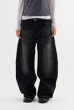 Dart Curved Denim Pants