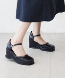 Belle Flat Mary Jane Platform Sole Heel