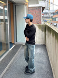 Kane Teen Washing Wide Denim Pants