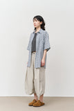 Pie Checked Bermuda Pants