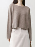 [Premium] Whole Garment Raglan Crop Knit