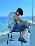 Heart spray half T-shirts