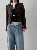 Shirred Ribbed Layered Tube Top