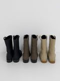 Matte Western Round Boots