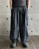 Vintage Washed Cargo Banding Pants