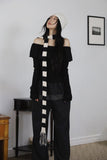 Check Frill Skirt Pants