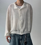 Summer See-Through Balloon Cardigan
