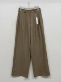 [wool30%/FW] Twill Wool High-Waist Slacks