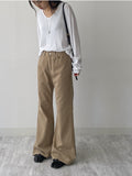 [unisex] Cotton flare bootcut pants