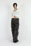 Fuse pocket black denim