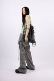 Hills leather string backpack