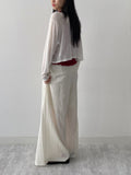 Linen Strap See-through Cardigan