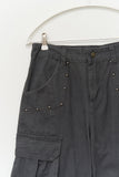 Dyed Stud Cargo Pants