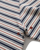 Striped Raglan Half-Zip Polo