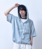 Airy Half Hood Zip Up