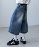 Celeb Wide Bermuda Denim