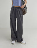 [summer] Planning cargo banding wide pants