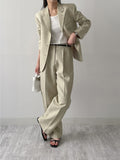 Ber Linen Two Tuck Wide Slacks